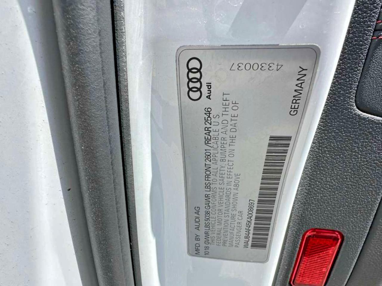 2019 AUDI S4/RS4