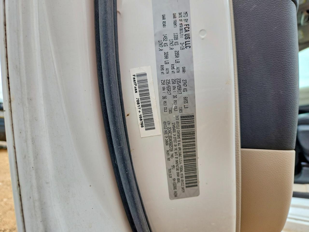 2019 CHRYSLER PACIFICA