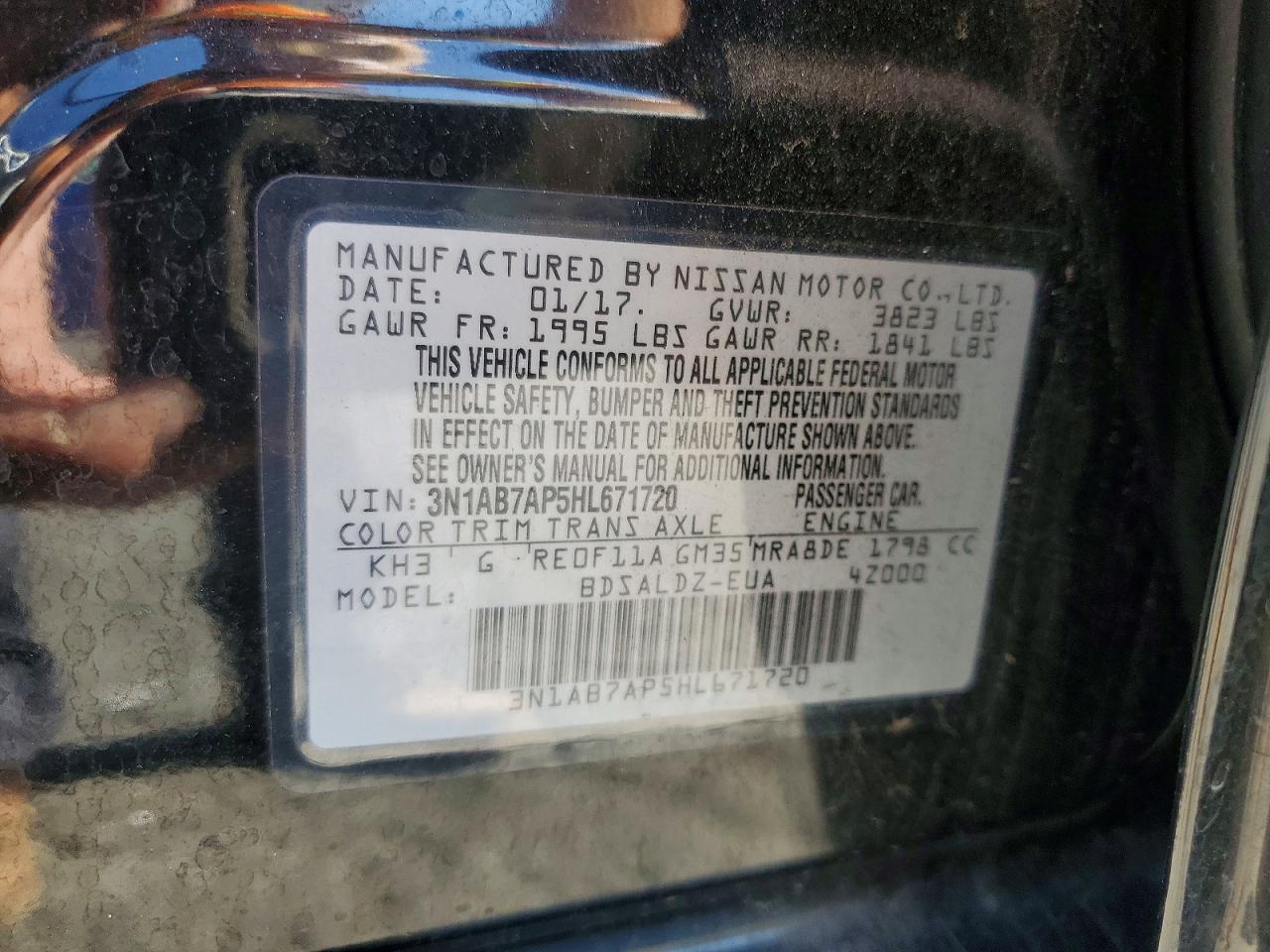 2017 NISSAN SENTRA