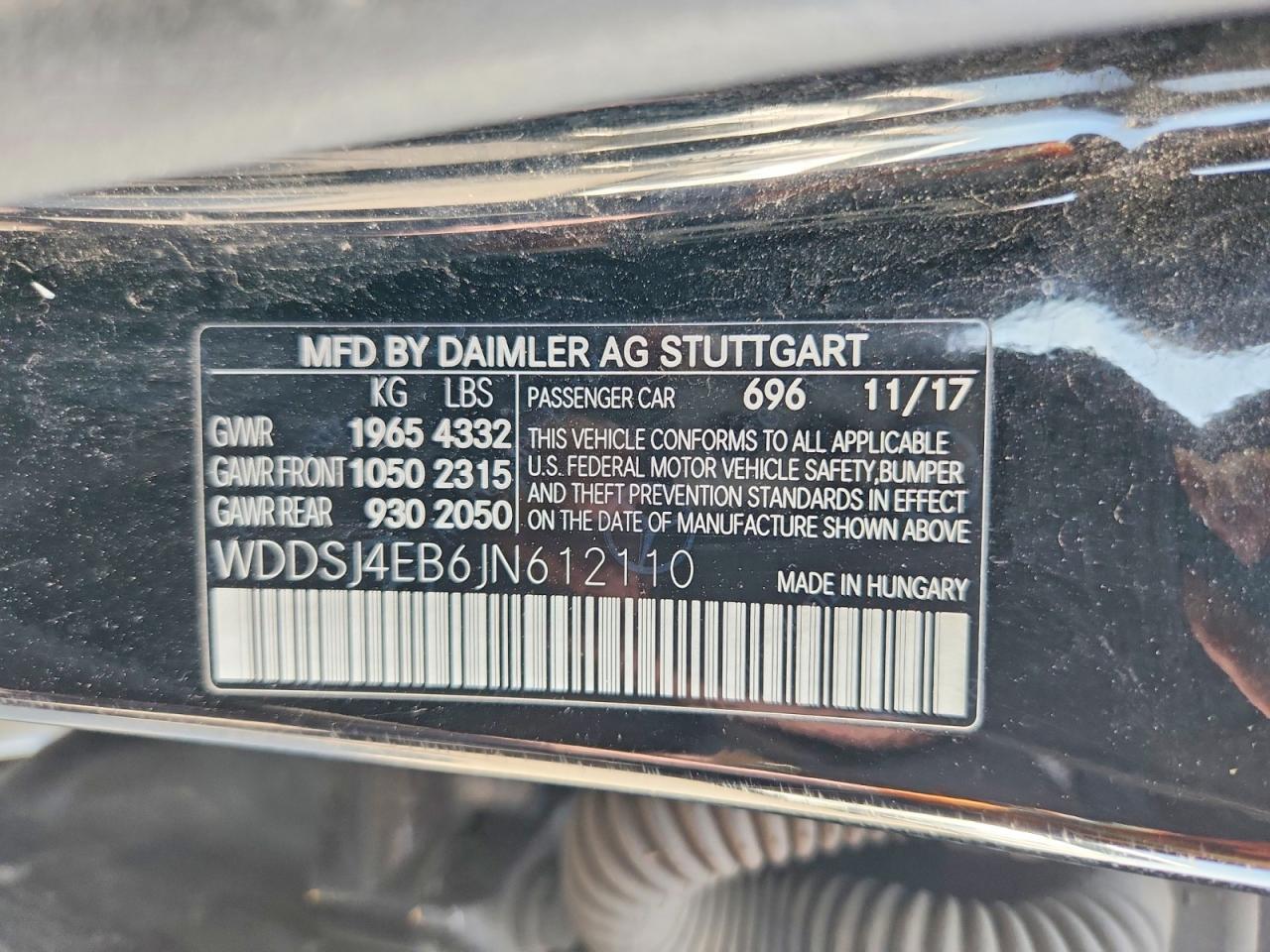 2018 MERCEDES BENZ CLA-CLASS