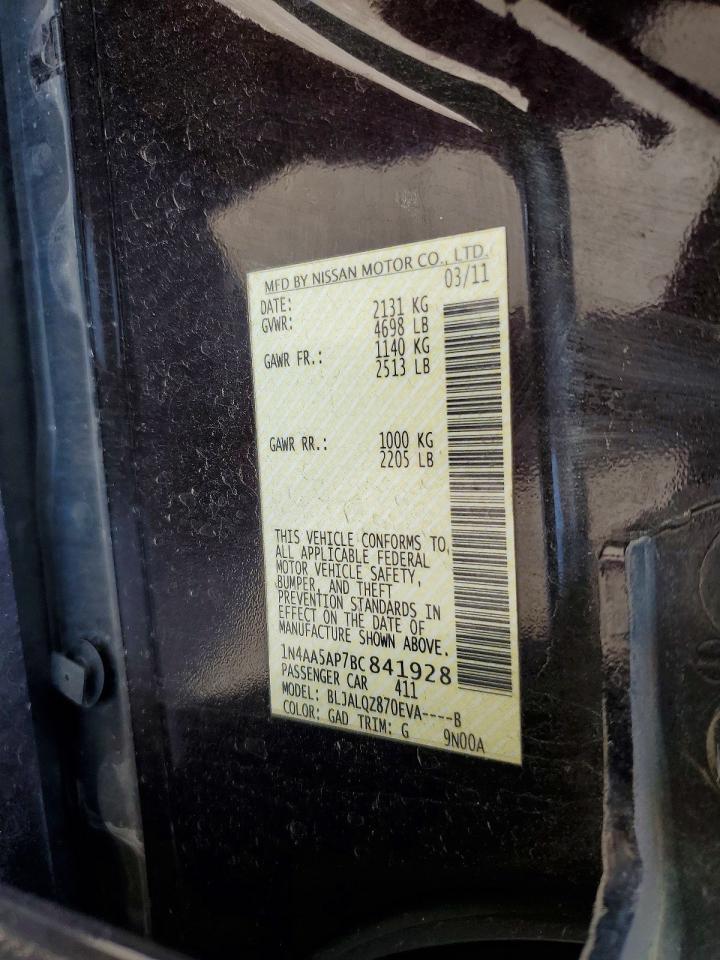2011 NISSAN MAXIMA