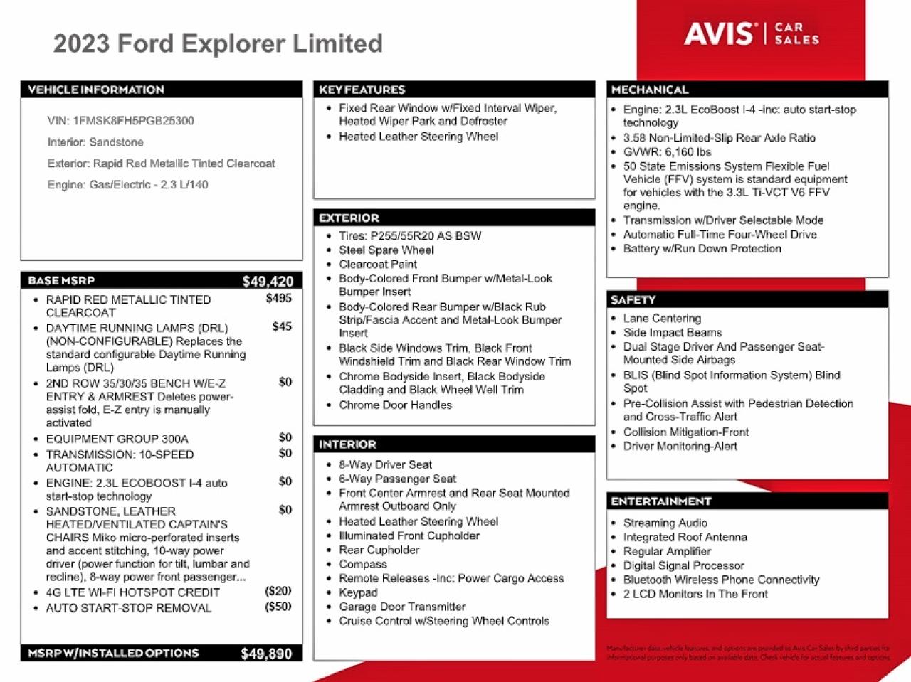 2023 FORD EXPLORER