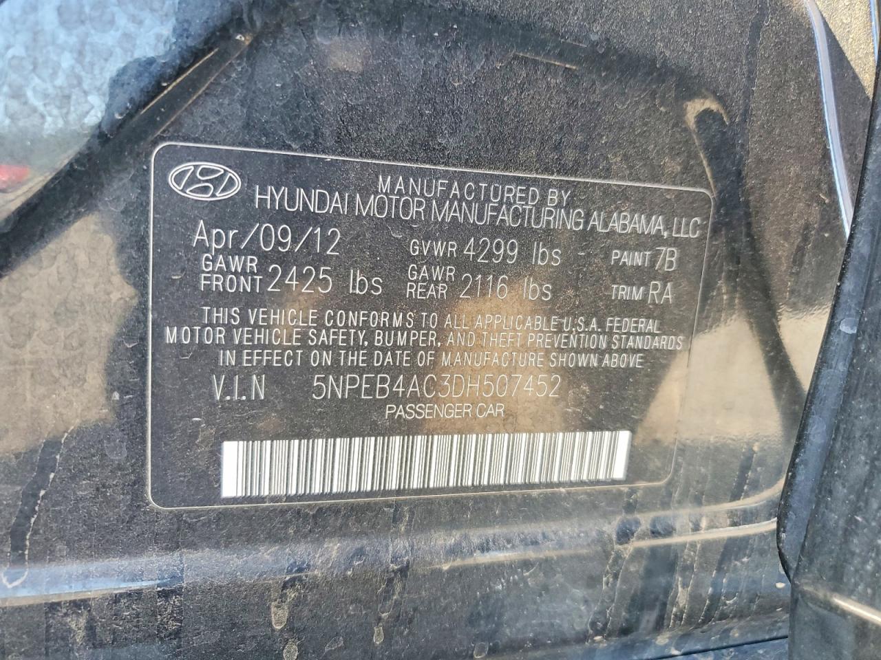 2013 HYUNDAI SONATA