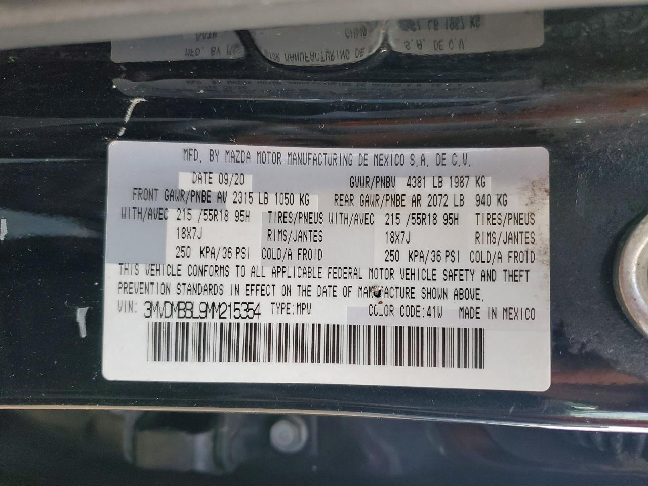 2021 MAZDA CX30