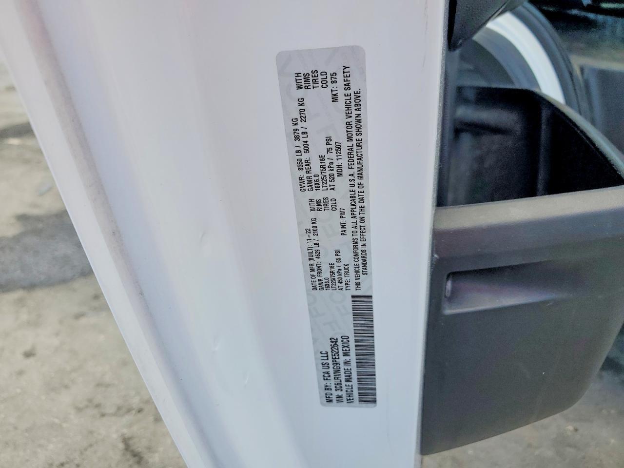 2023 RAM PROMASTER