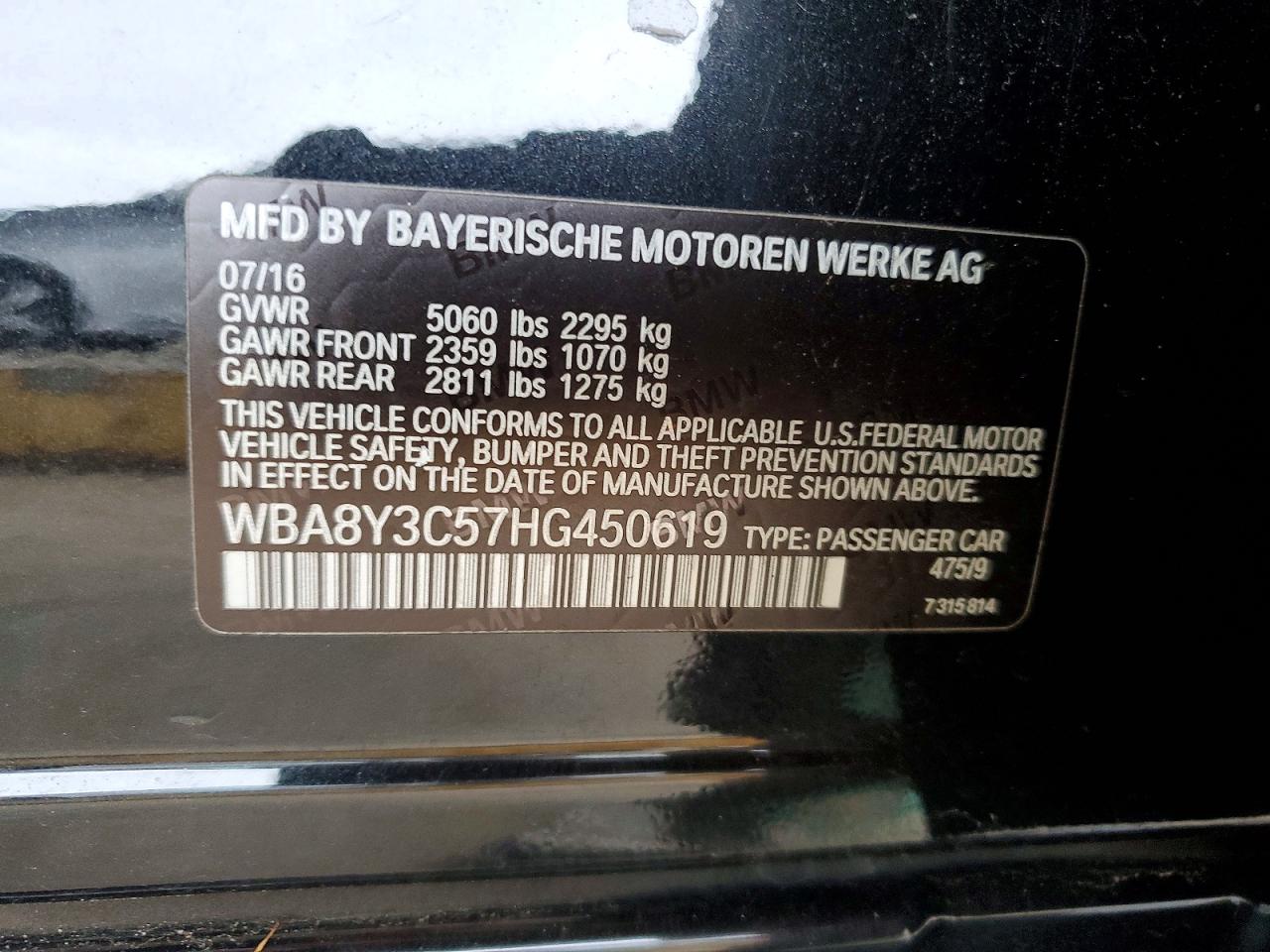 2017 BMW 3 SERIES