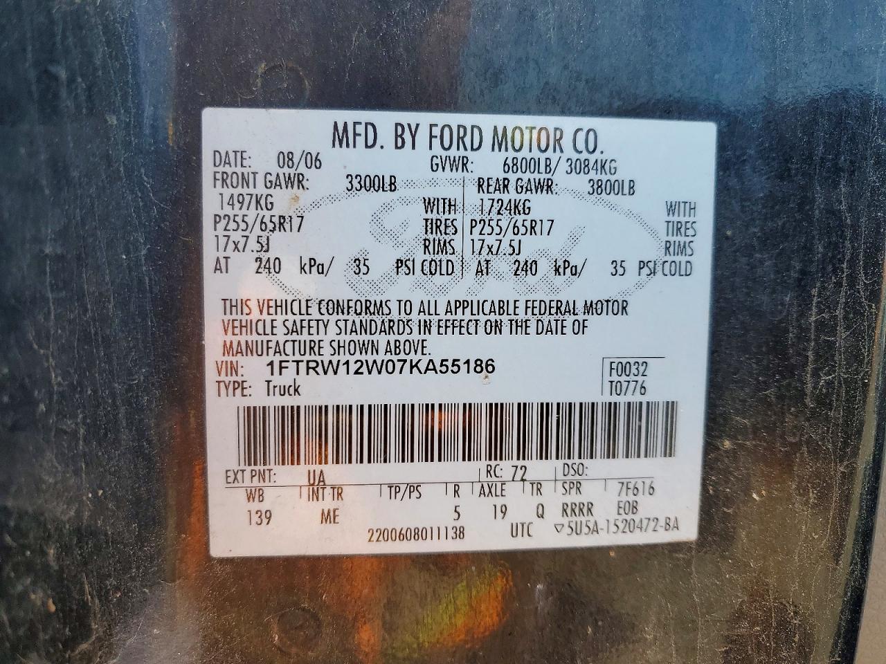 2007 FORD F-150
