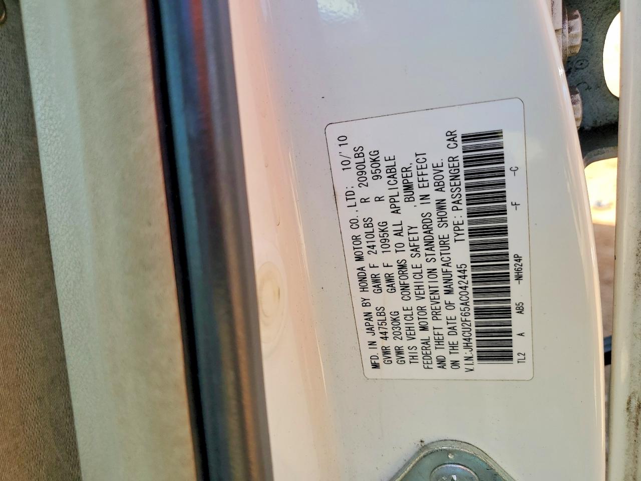 2010 ACURA TSX