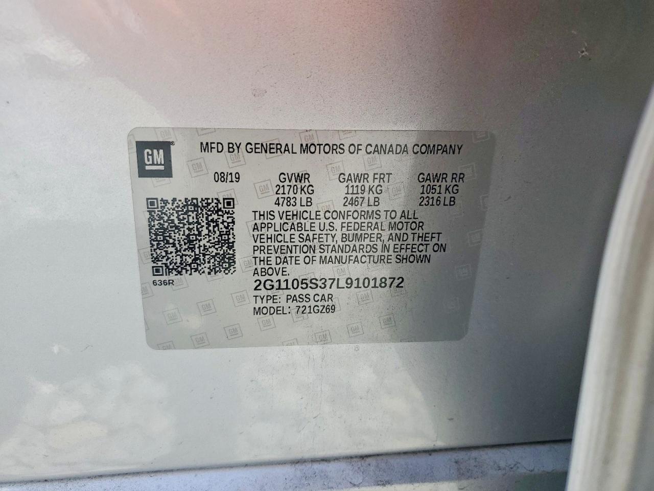 2020 CHEVROLET IMPALA