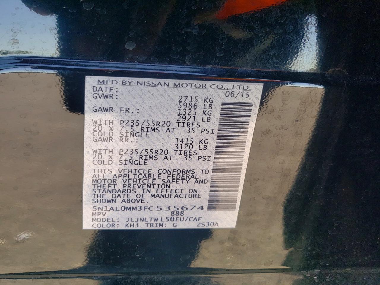 2015 INFINITI QX60 BASE