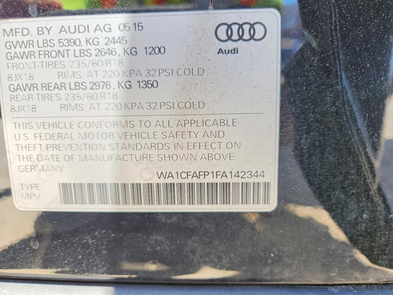2015 AUDI Q5