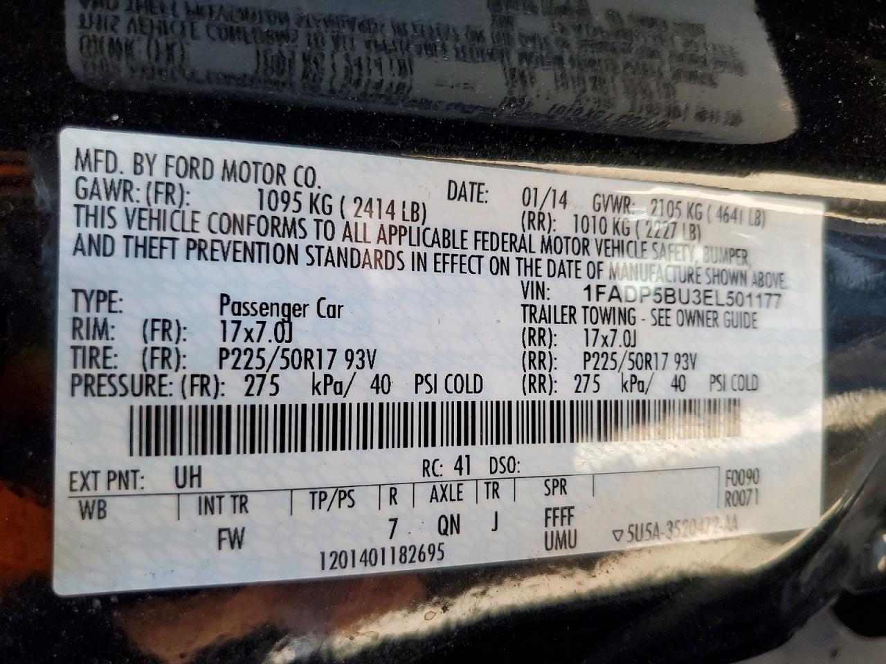 2014 FORD CMAX