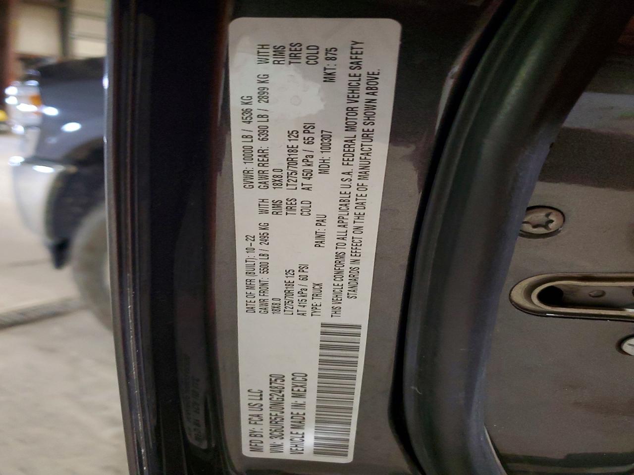 2022 RAM 2500