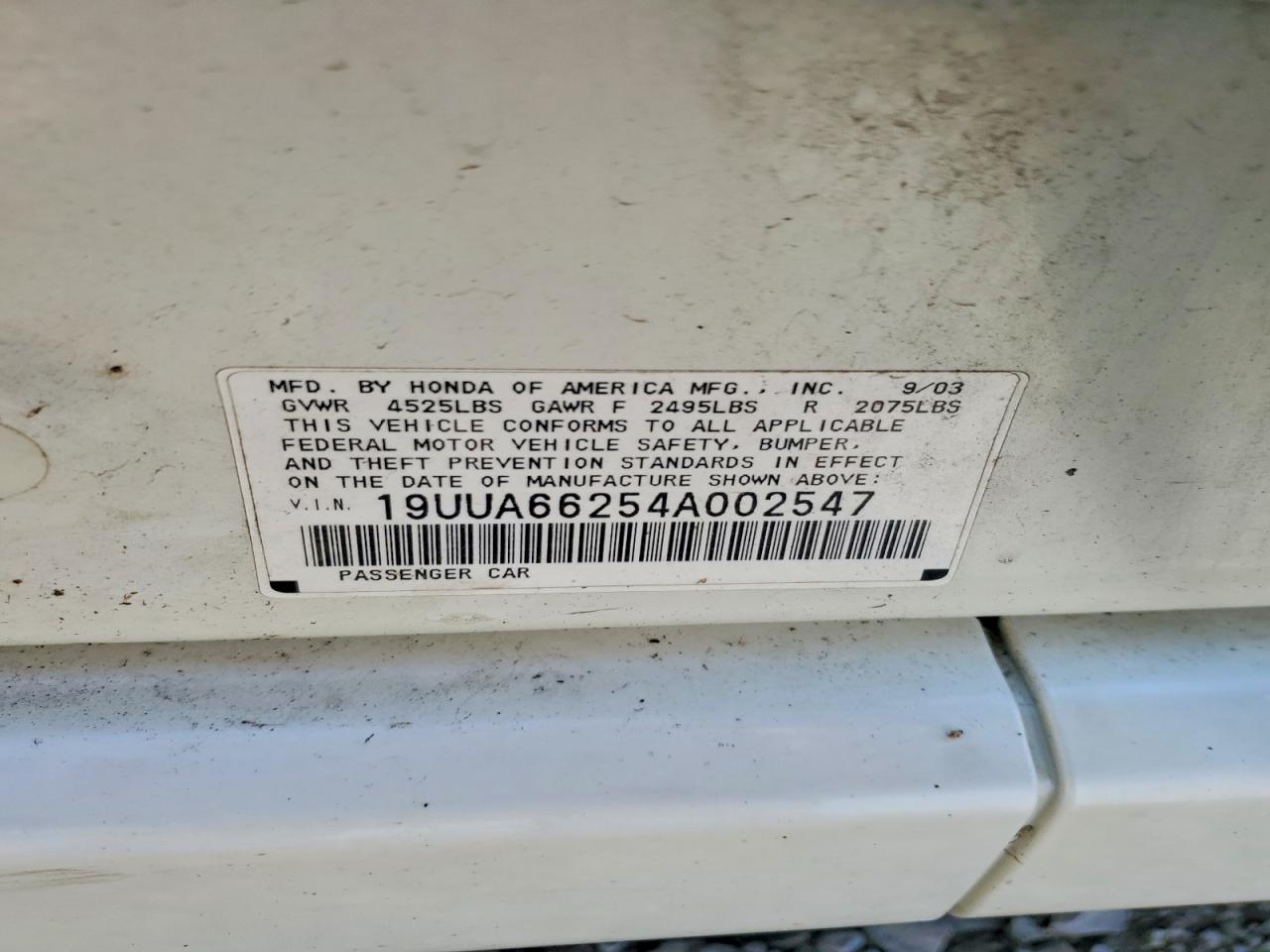 2004 ACURA TL
