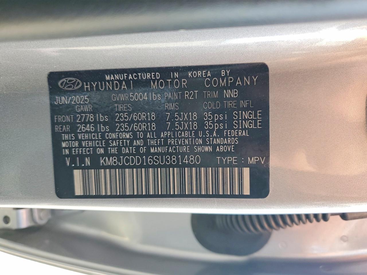 2025 HYUNDAI TUCSON