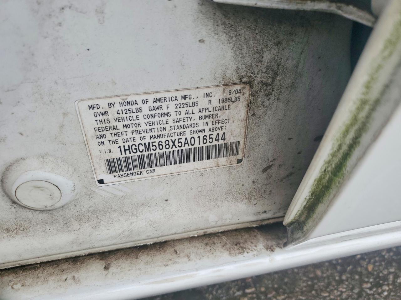 2005 HONDA ACCORD