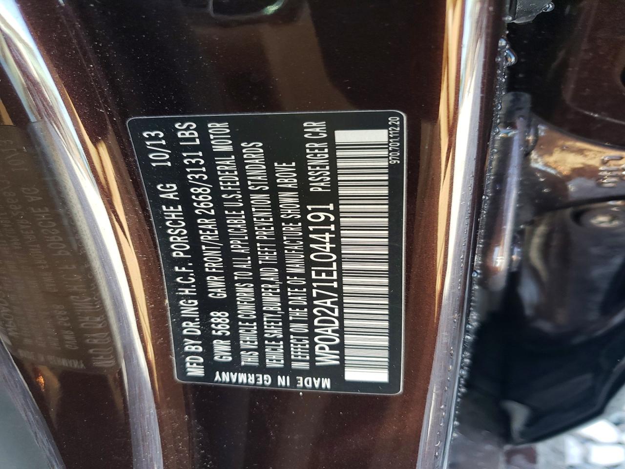 2014 PORSCHE PANAMERA