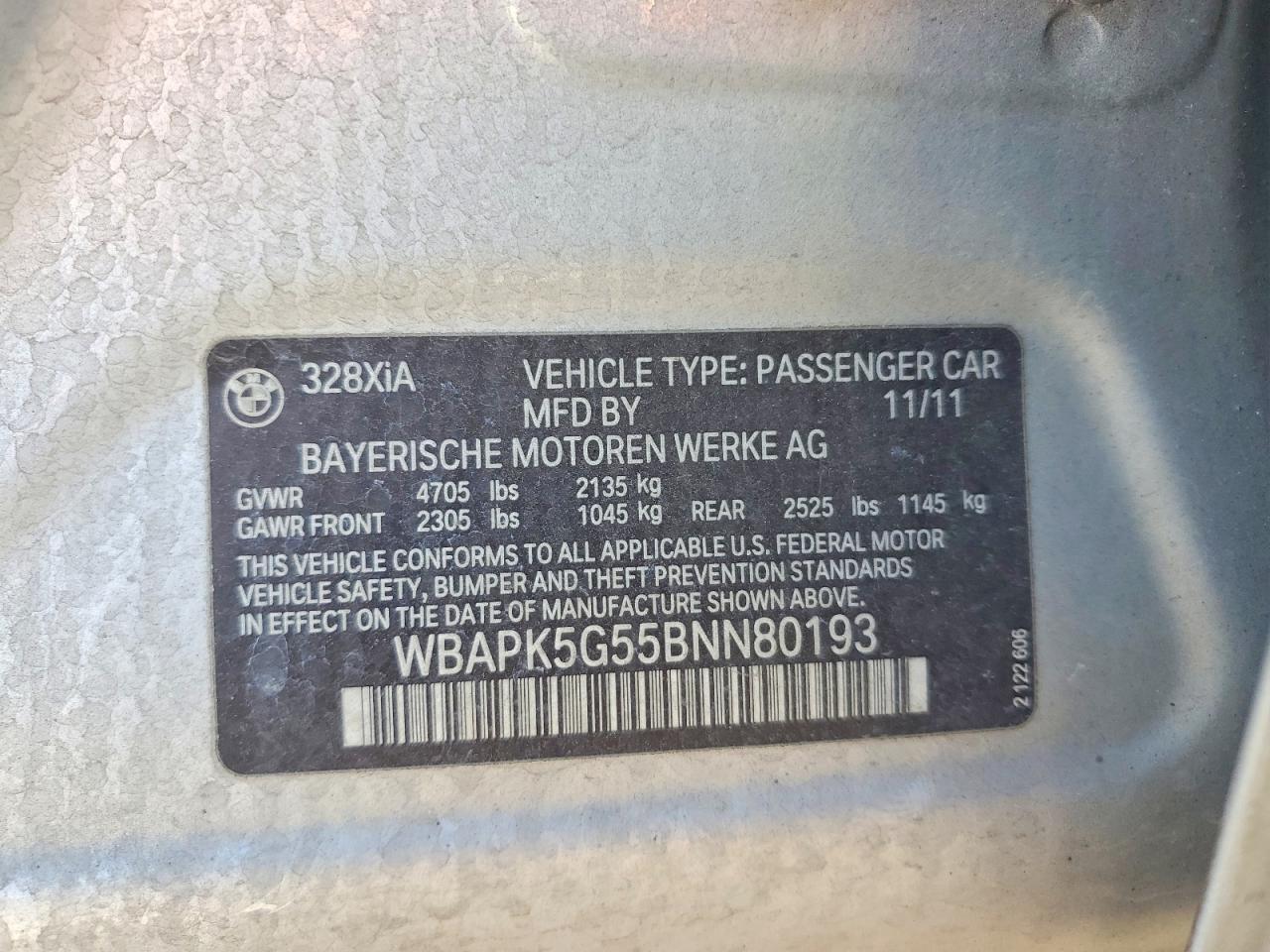 2011 BMW 3 SERIES