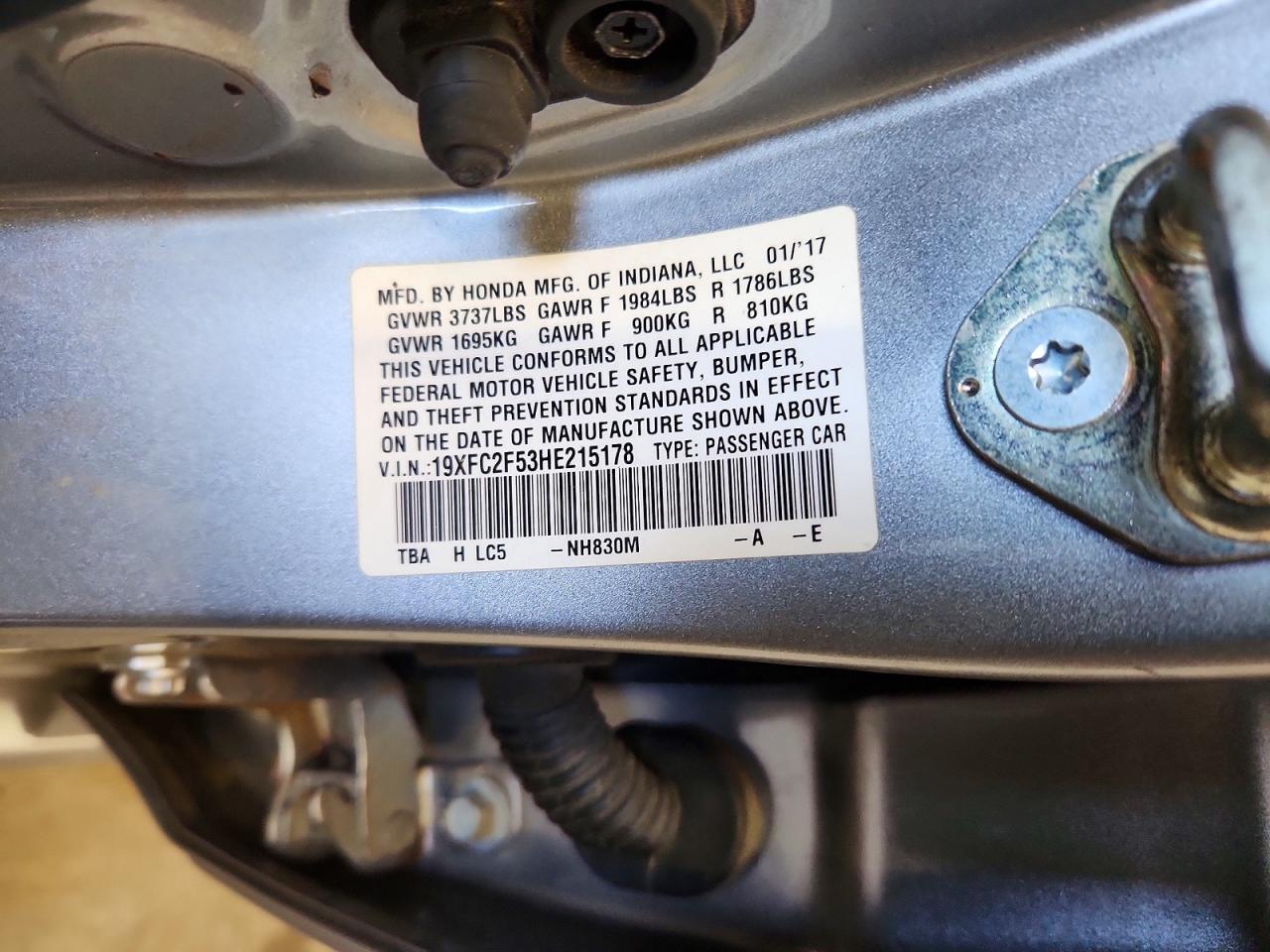 2017 HONDA CIVIC