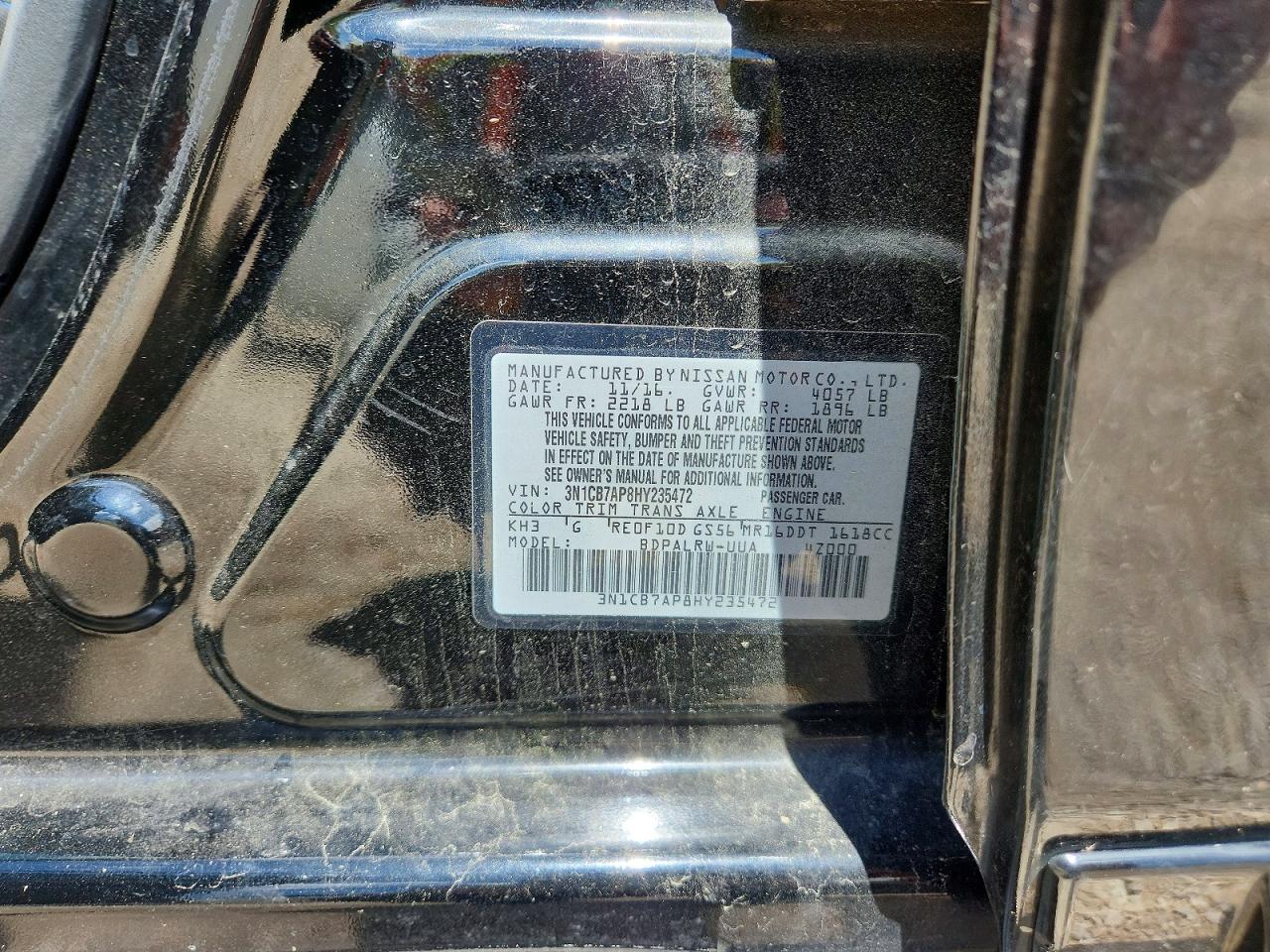 2017 NISSAN SENTRA
