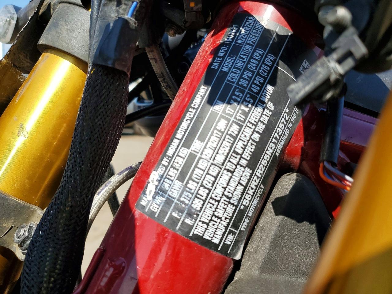 2022 INDIAN MOTORCYCLE CO. ALL OTHER