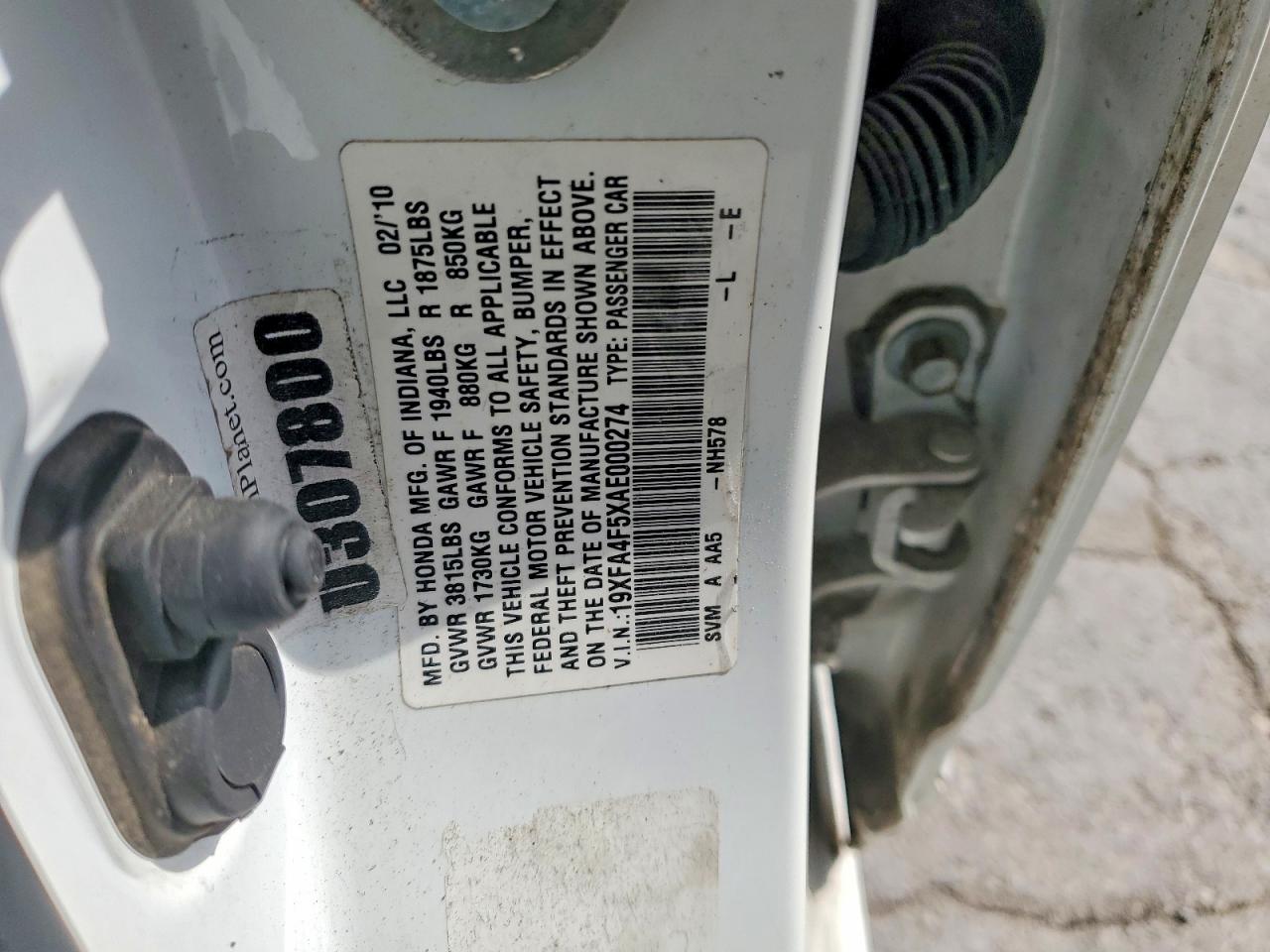 2010 HONDA CIVIC