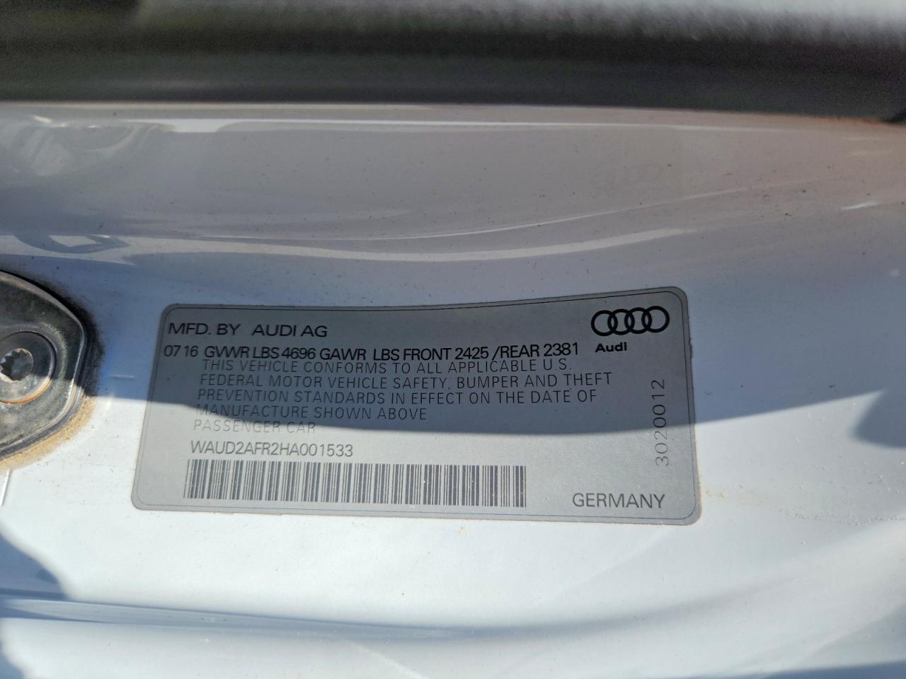 2017 AUDI A5