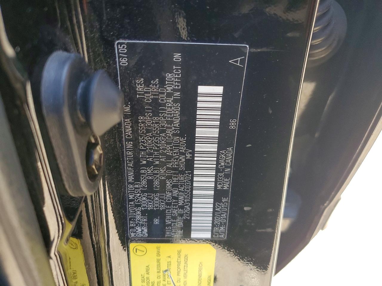 2005 LEXUS RX330