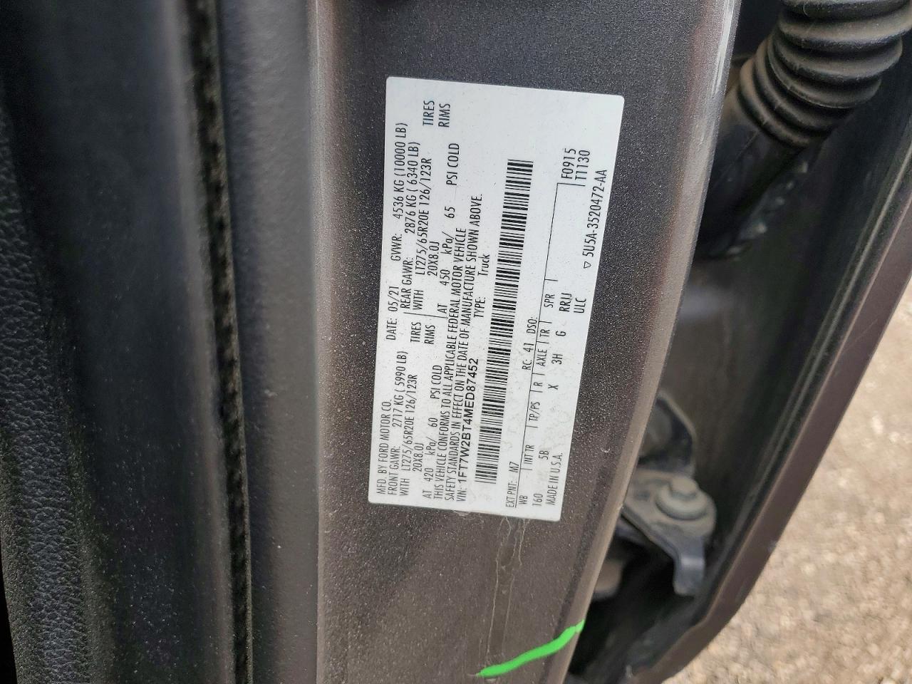 2021 FORD F250
