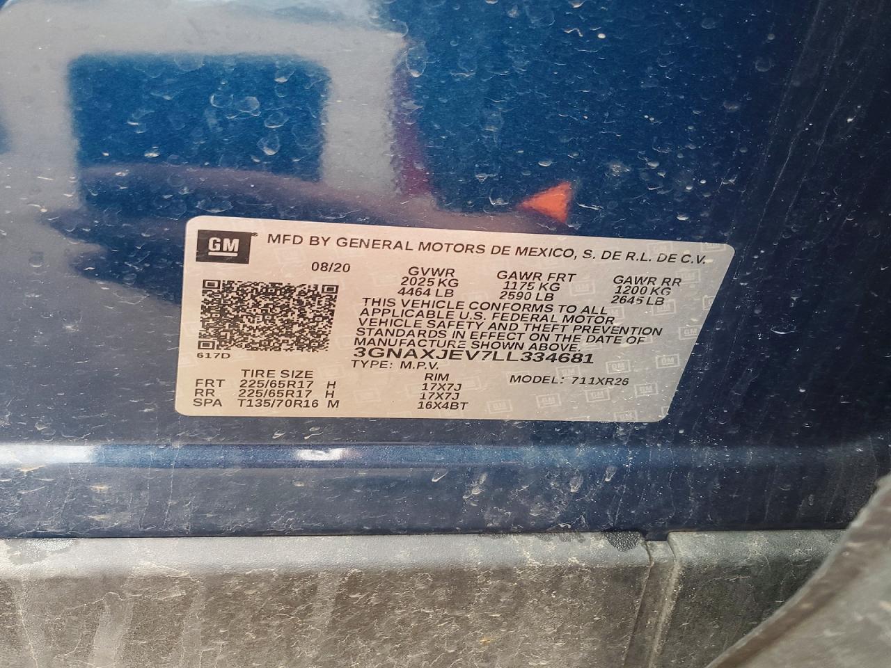 2020 CHEVROLET EQUINOX