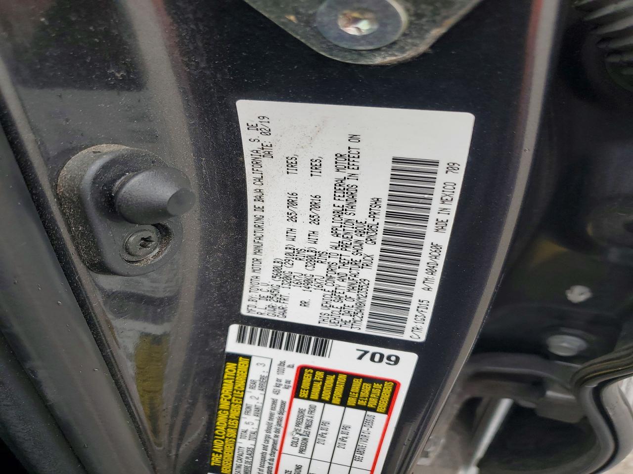 2019 TOYOTA TACOMA