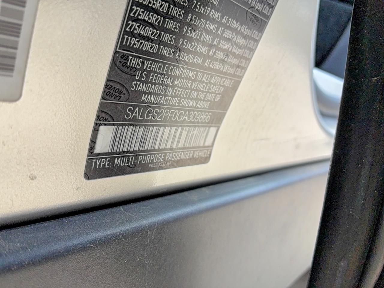 2016 LAND ROVER RANGEROVER