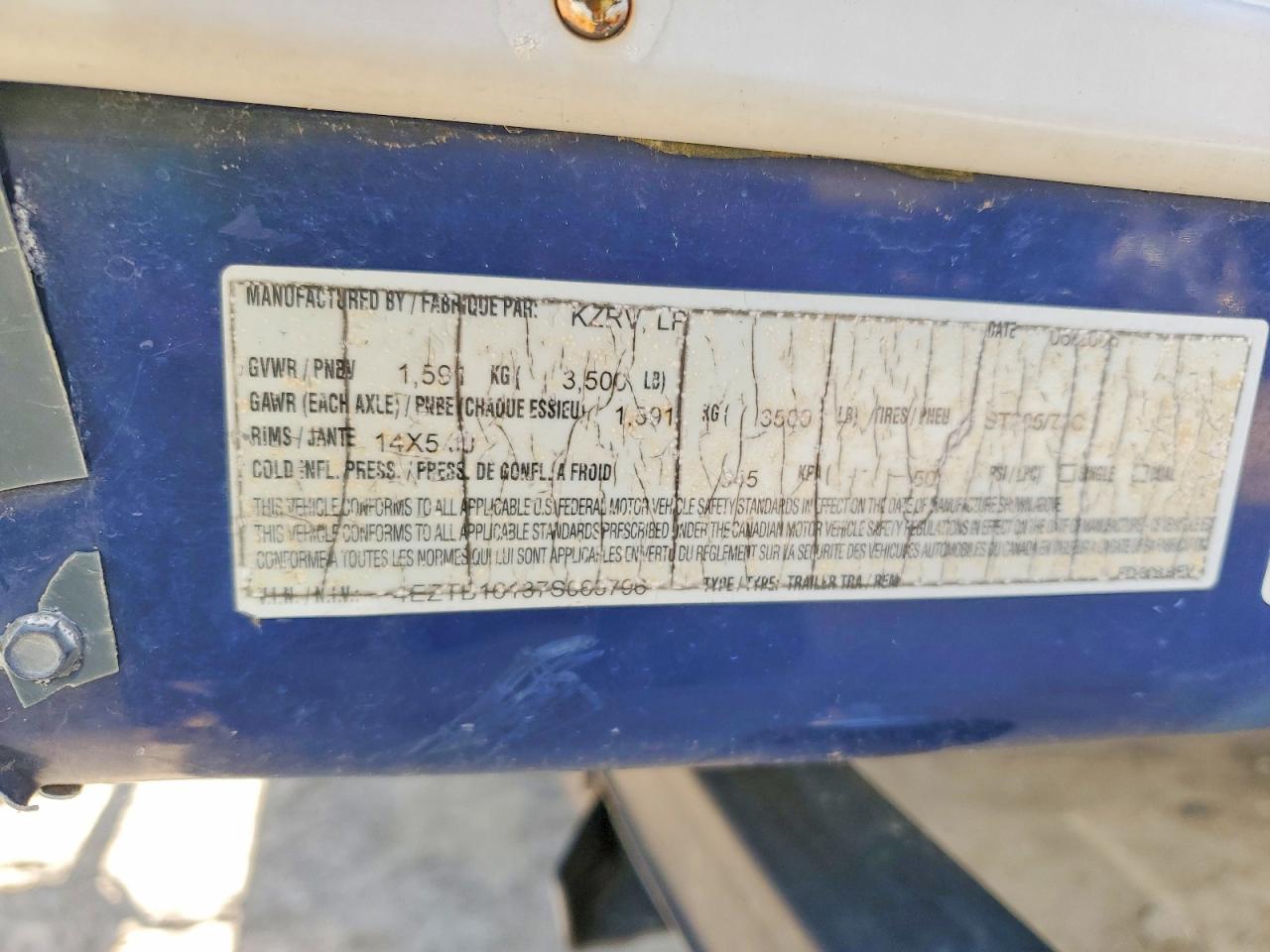 2007 KZ RV UNKNOWN