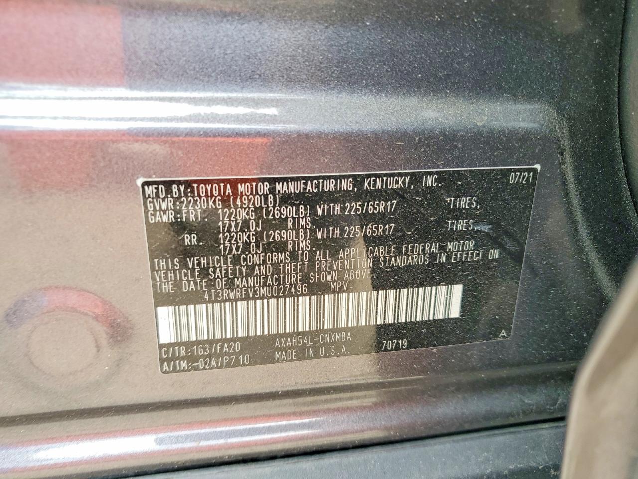2021 TOYOTA RAV4