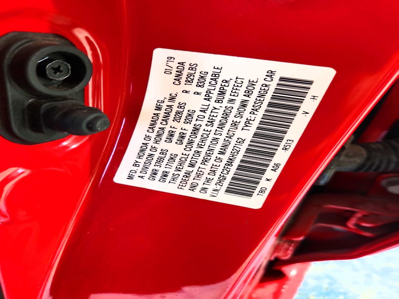 2019 HONDA CIVIC