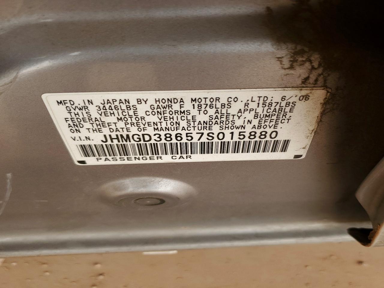 2007 HONDA FIT