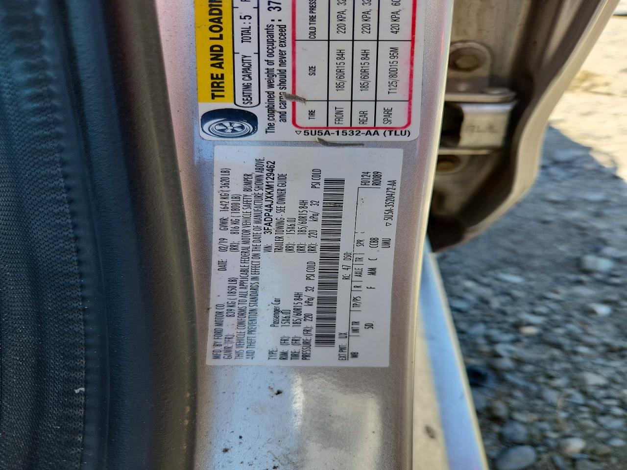 2019 FORD FIESTA