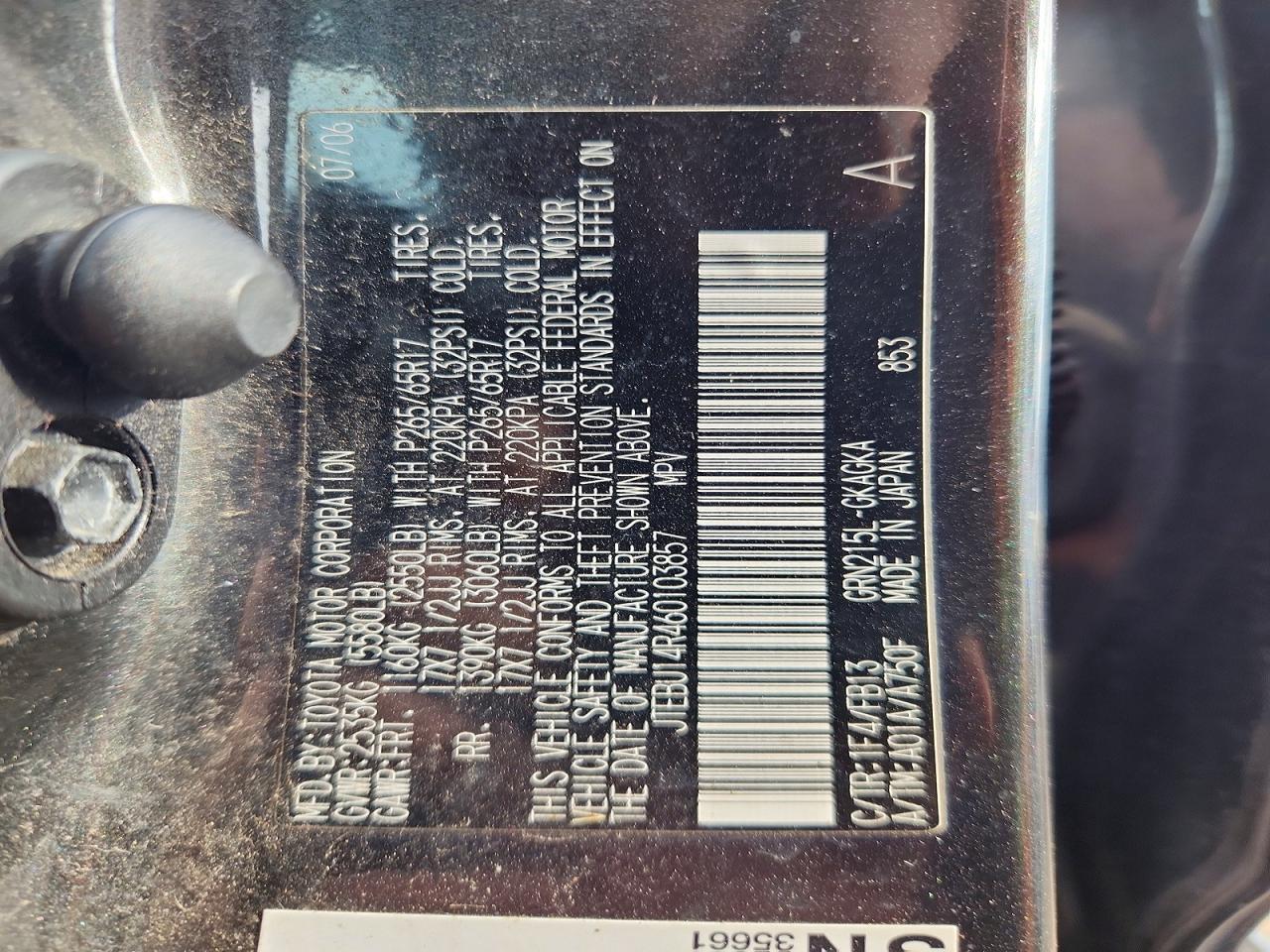 2006 TOYOTA 4RUNNER