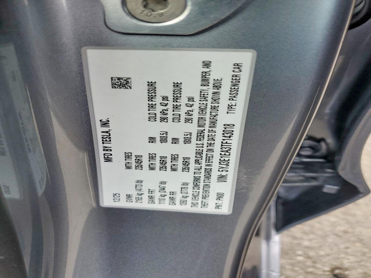2026 TESLA MODEL 3