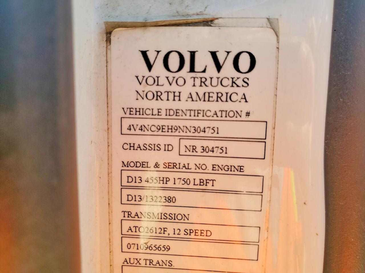 2022 VOLVO VN