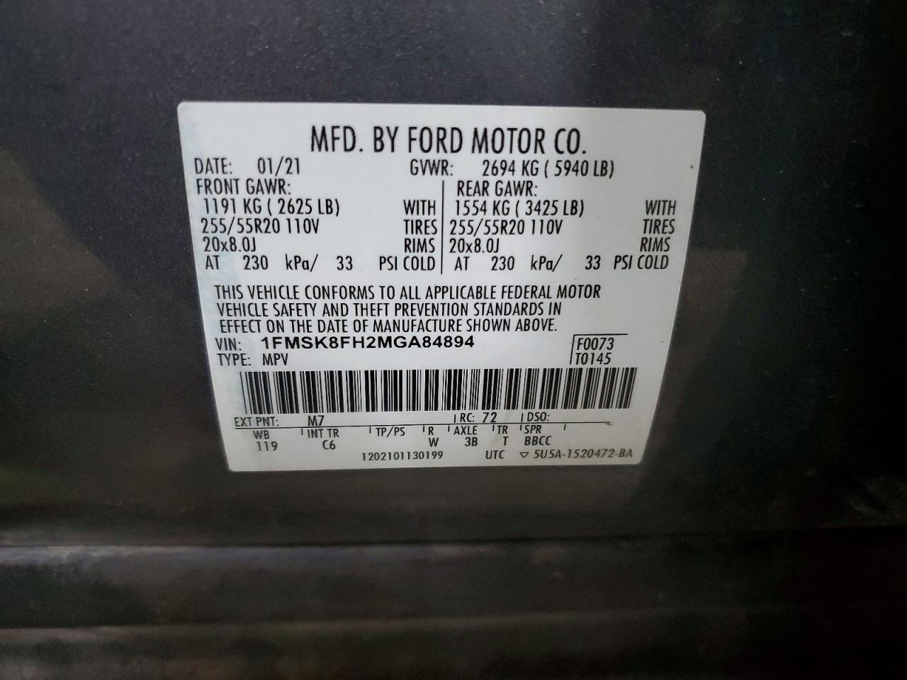 2021 FORD EXPLORER
