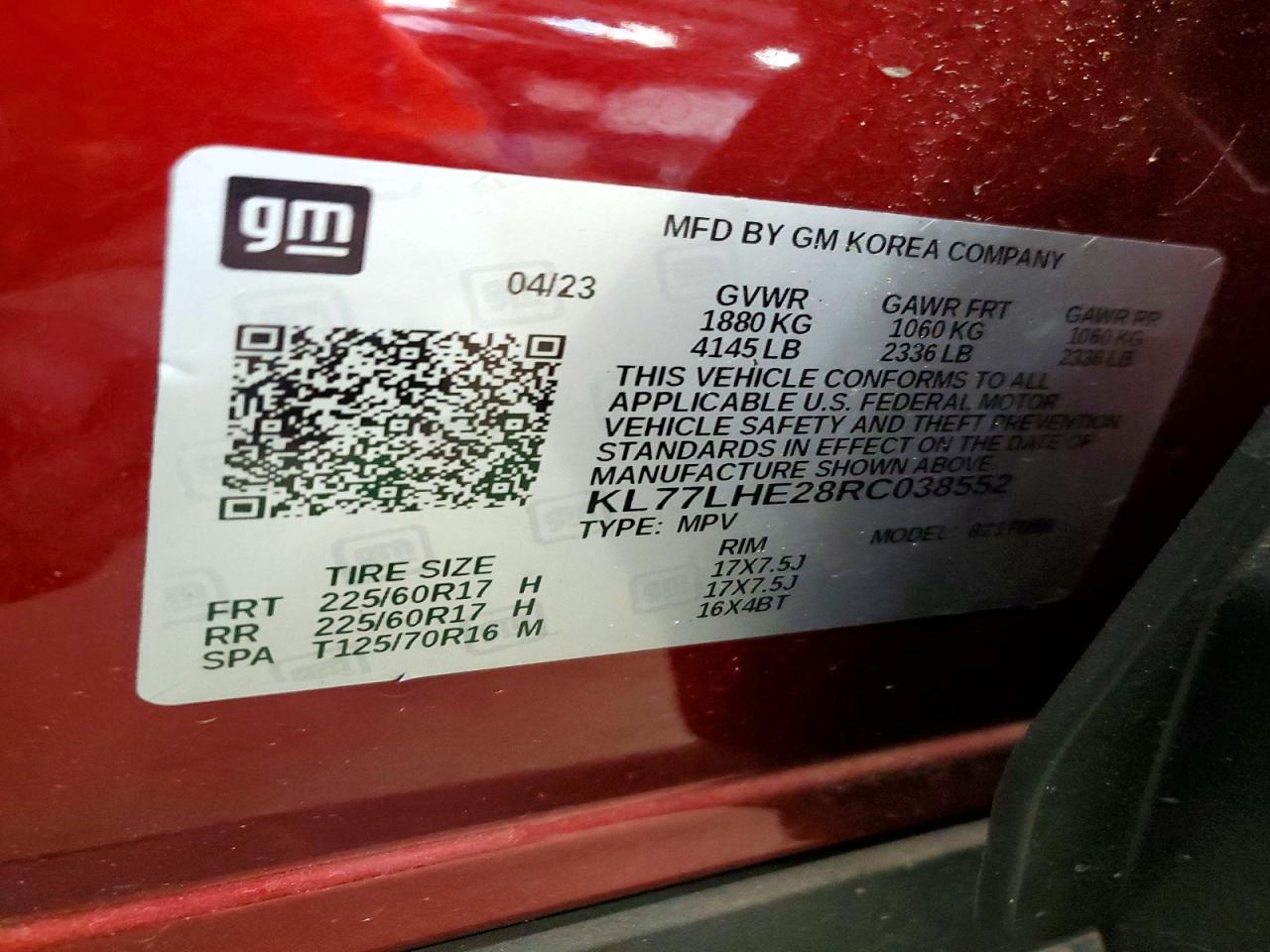 2024 CHEVROLET TRAX