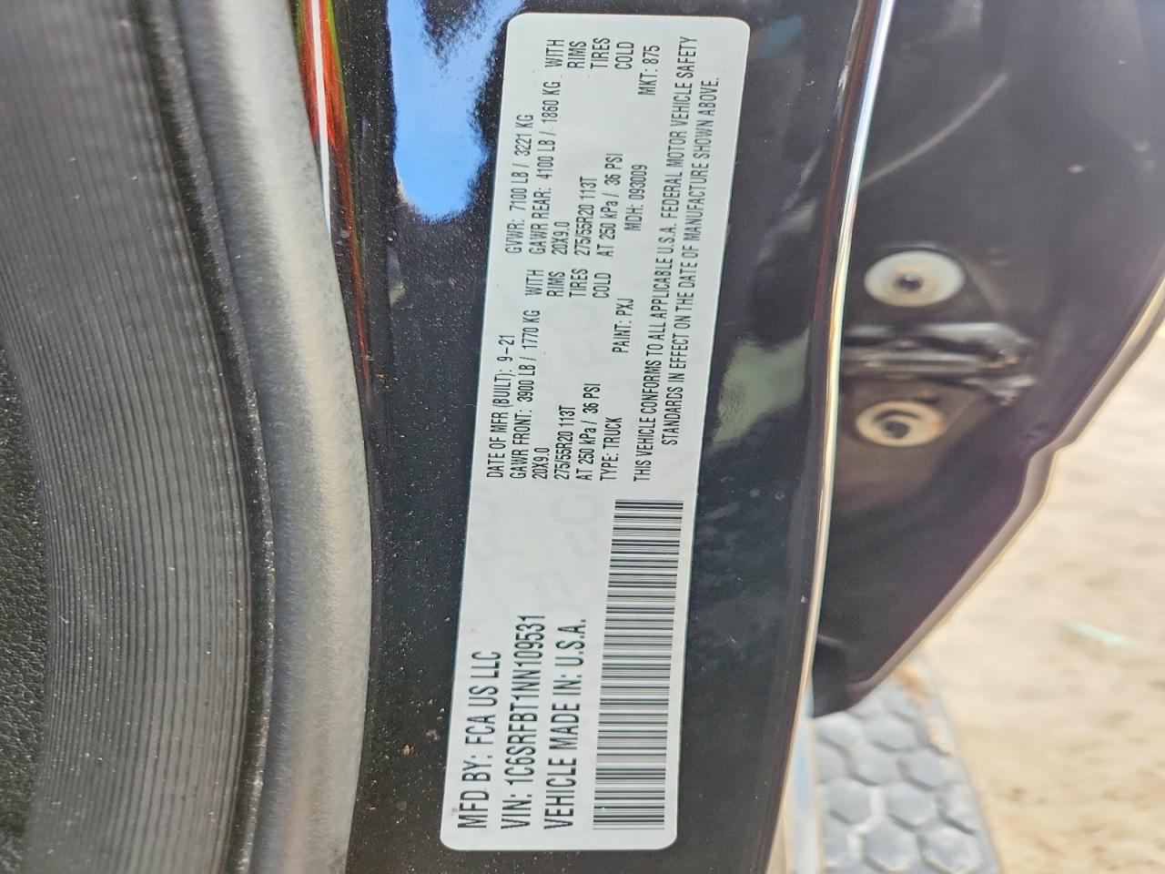 2022 RAM 1500