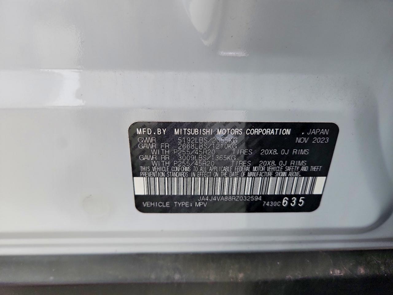 2024 MITSUBISHI OUTLANDER
