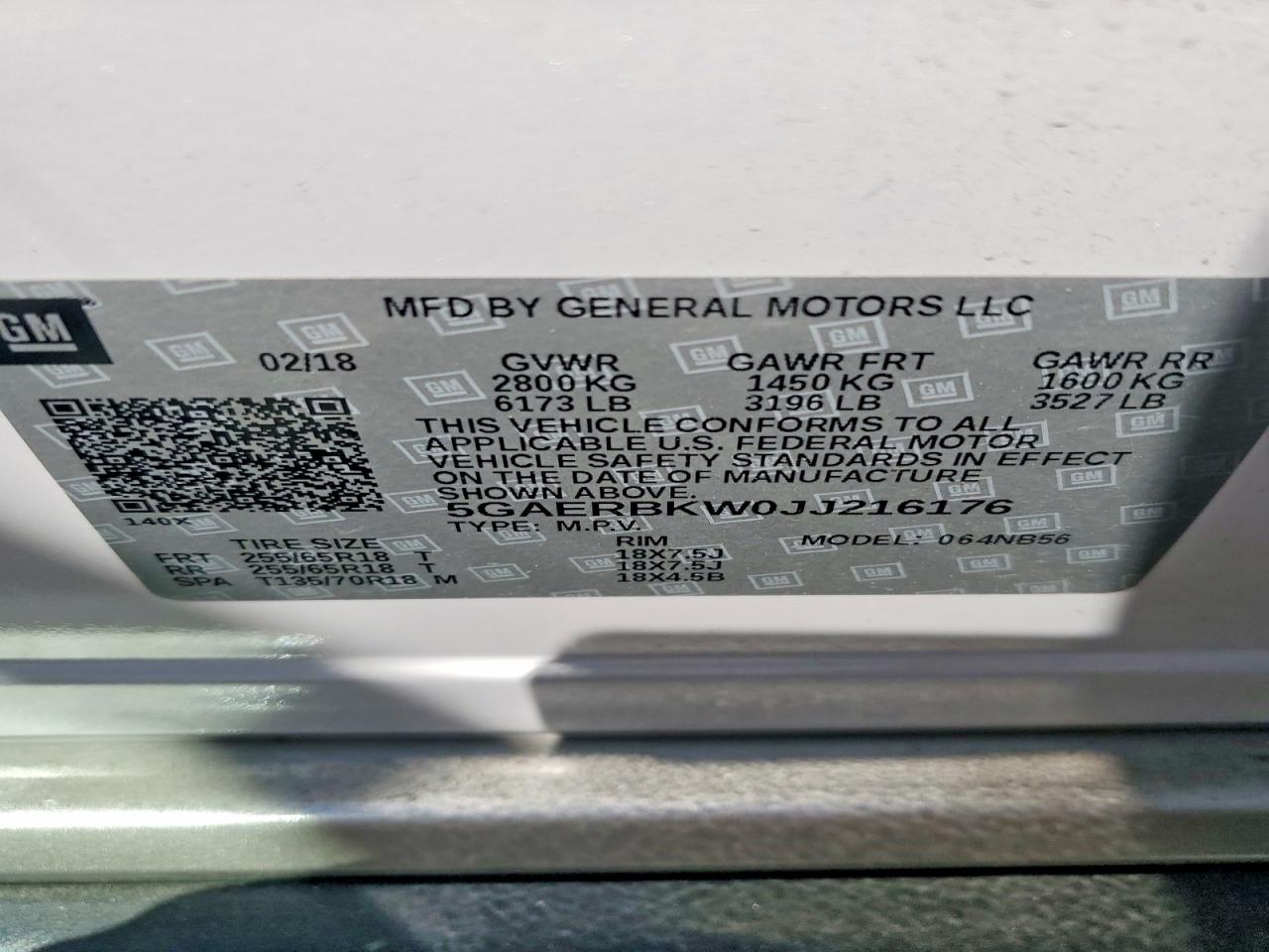 2018 BUICK ENCLAVE