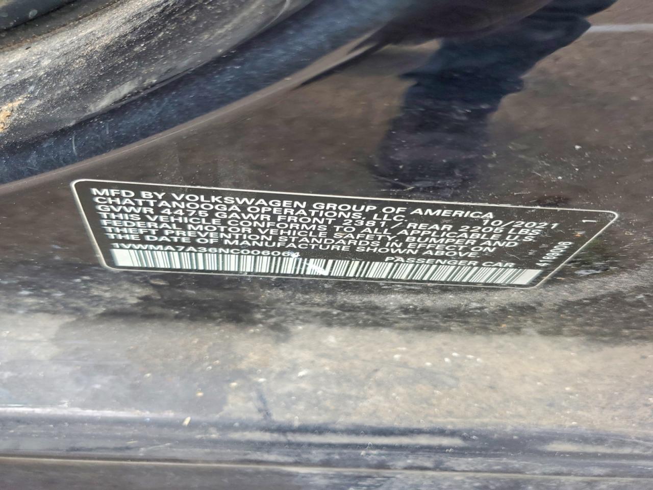 2022 VOLKSWAGEN PASSAT