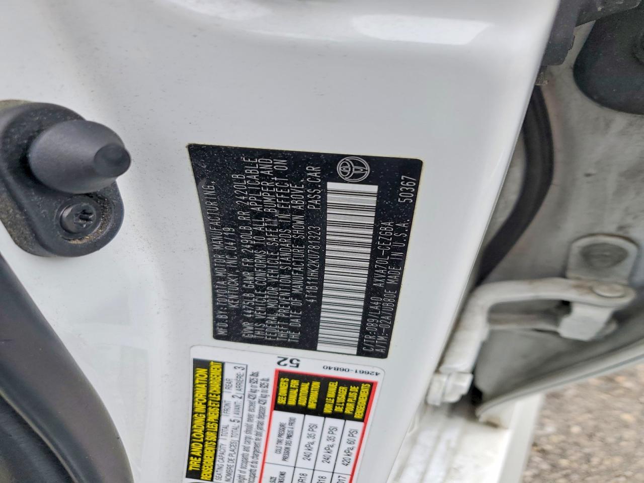 2019 TOYOTA CAMRY