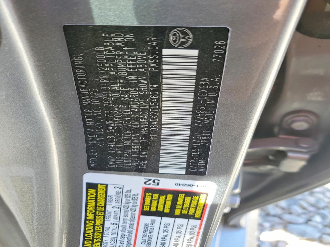 2026 TOYOTA CAMRY