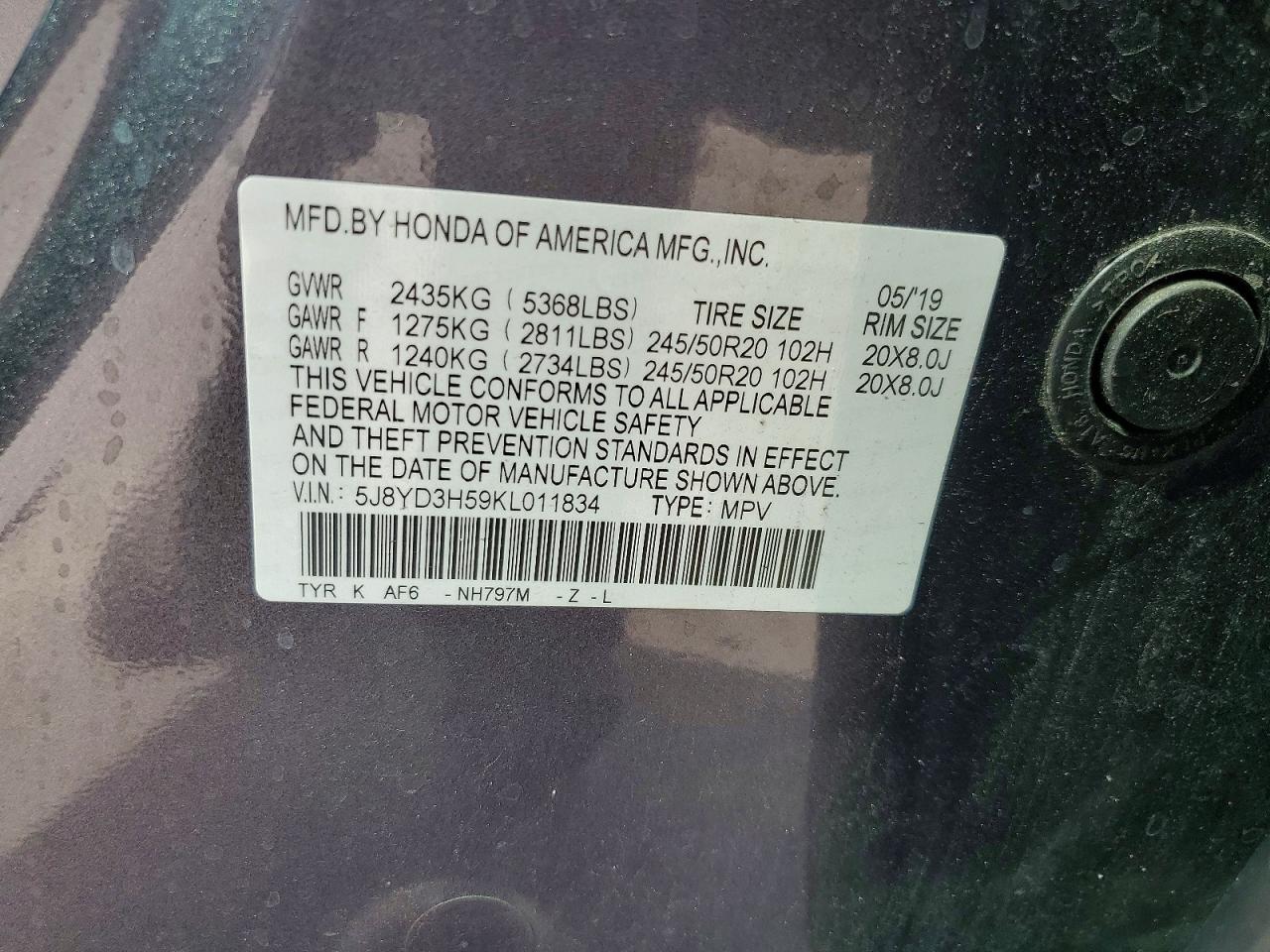 2019 ACURA MDX