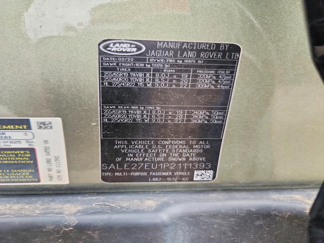 2023 LAND ROVER DEFENDER